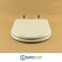 Copriwater Dolomite ALPINA-QUADRARCO BIANCO Cerniera Oro-Sedile-Asse Wc