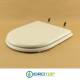 Copriwater Dolomite ALPINA-QUADRARCO BIANCO Cerniera Oro-Sedile-Asse Wc