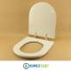 Copriwater Dolomite ALPINA-QUADRARCO BIANCO Cerniera Oro-Sedile-Asse Wc