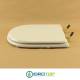 Copriwater Dolomite ALPINA-QUADRARCO BIANCO Cerniera Rallentata Soft Close Oro-Sedile-Asse Wc