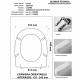 Copriwater Cesame  ARETUSA BIANCO Cerniera Oro-Sedile-Asse Wc