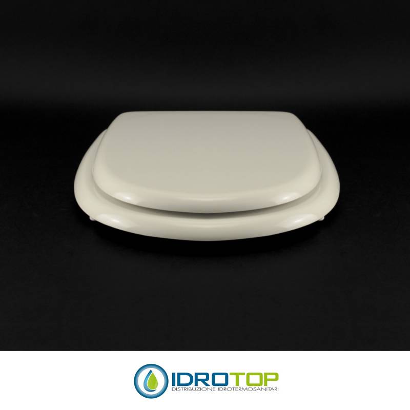 Copriwater Cesame  ARETUSA BIANCO Cerniera Rallentata Soft Close Oro-Sedile-Asse Wc