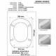 Copriwater Catalano CANOVA BIANCO  Cromo-Sedile-Asse Wc