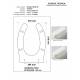 Copriwater DISABILI per SERIE 80 CESABO BIANCO cerniera cromo normale o rallentata soft close