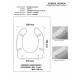 Copriwater DISABILI per ALASKA GALVIT BIANCO cerniera cromo normale o rallentata soft close