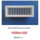 Bocchette Griglie 1000X100mm BIANCA con Alette orientabili Singolarmente