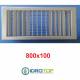 Bocchette Griglie 800X100mm ALLUMINIO con Alette orientabili Singolarmente