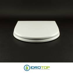 Copriwater per HATRIA DOLCEVITA come ORIGINALE BIANCO con cerniera a tubetto cromo
