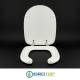 Copriwater DISABILI per VASO DISABILI CIELO BIANCO cerniera cromo normale o rallentata soft close
