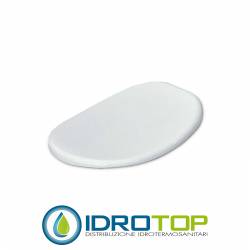 Copriwater per FLAMINIA IO TERRA come ORIGINALE TERMOINDURENTE BIANCO cerniera inox normale o rallentata soft close