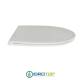 Copriwater per ESEDRA BULL SLIM come ORIGINALE TERMOINDURENTE BIANCO cerniera inox normale o rallentata soft close