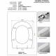 Copriwater Flaminia  SPIN BIANCO  Cerniera Rallentata Soft Close Cromo-Sedile-Asse Wc