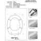 COPRIWATER SEDILE per modello ELLISSE Ideal Standard scheda tecnica