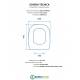 Scheda tecnica copriwater per IDEAL STANDARD TESI CLASSIC AVVOLGENTE come ORIGINALE TERMOINDURENTE BIANCO