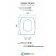 Scheda tecnica copriwater per DURAVIT D-CODE  come ORIGINALE TERMOINDURENTE BIANCO