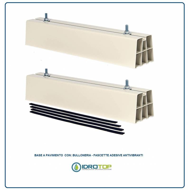 Coppia Basi a Pavimento  per unità esterne condizionatori monosplit 350mm in PVC