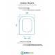 Scheda per copriwater per G.S.I. ADDA cerniera inox con chiusura normale o rallentata soft close