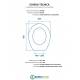 Scheda per copriwater per CESAME TRIESTE cerniera inox con chiusura normale o rallentata soft close