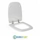 Copriwater per KERASAN BRIO cerniera inox con chiusura normale o rallentata soft close
