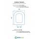Scheda per copriwater per IDEAL STANDARD CALLA come ORIGINALE cerniera inox con chiusura normale o rallentata soft close