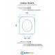 Scheda per copriwater per GALASSIA MIDAS 52 cerniera inox con chiusura normale o rallentata soft close