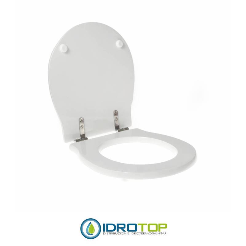 Copriwater per PONTEGIULIO CUCCIOLO cerniera inox con chiusura normale o rallentata soft close