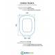 Scheda per copriwater per FLAMINIA SPRINT SOSPESO cerniera inox con chiusura normale o rallentata soft close