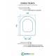 Scheda per copriwater per AXA SCILLA cerniera inox con chiusura normale o rallentata soft close