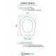 Scheda per copriwater per ART CERAM FILE 1 VERSIONE cerniera inox con chiusura normale o rallentata soft close