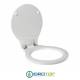 Copriwater per EOS COMPACT cerniera inox con chiusura normale o rallentata soft close