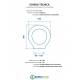 Scheda per copriwater per EOS COMPACT cerniera inox con chiusura normale o rallentata soft close