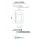 Scheda per copriwater per FALERII KATIA MONO cerniera inox con chiusura normale o rallentata soft close