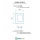 Scheda per copriwater per FALERII MEDINA cerniera inox con chiusura normale o rallentata soft close