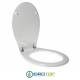 Copriwater per POZZI GINORI CONCHIGLIA cerniera inox con chiusura normale o rallentata soft close