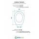 Scheda per copriwater per POZZI GINORI CONCHIGLIA cerniera inox con chiusura normale o rallentata soft close