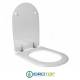 Copriwater per AZZURRA THIN A TERRA cerniera inox con chiusura normale o rallentata soft close