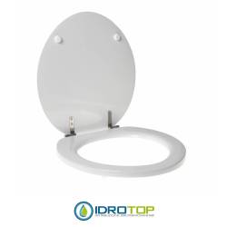 Copriwater per AZZURRA FULL 48 cerniera inox con chiusura normale o rallentata soft close