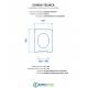 Scheda per copriwater per DISEGNO CERAMICA TOUCH 3 cerniera inox con chiusura normale o rallentata soft close
