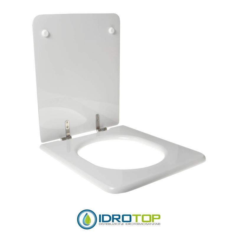 Copriwater per ROCA ELEMENT cerniera inox con chiusura normale o rallentata soft close
