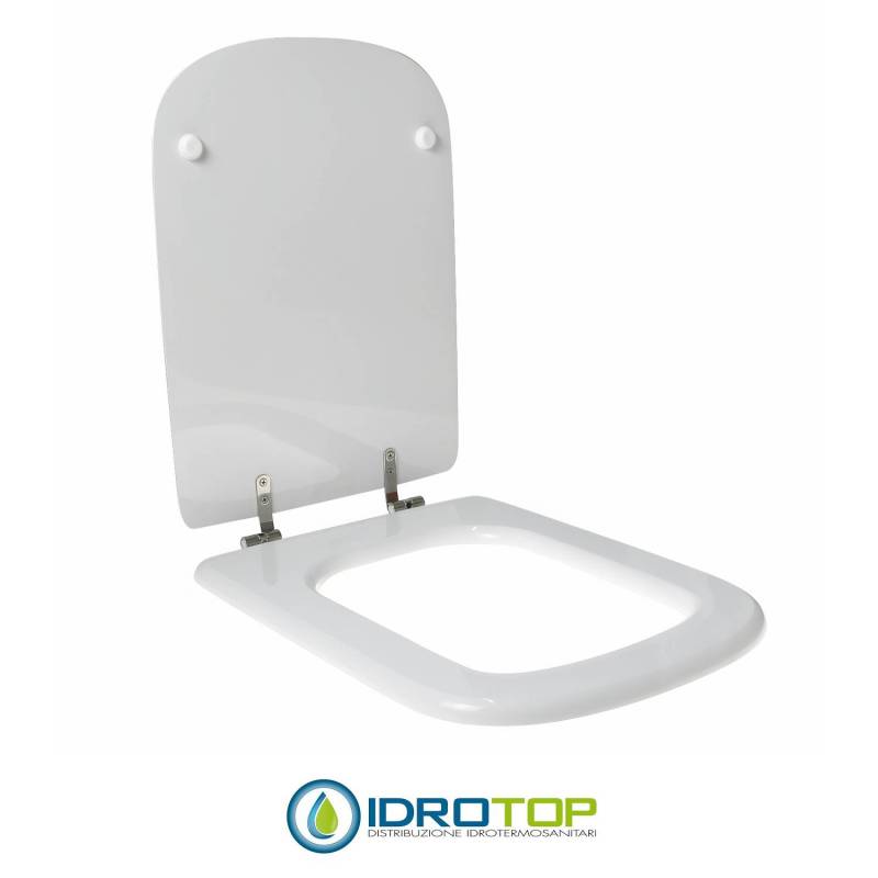 Copriwater per SBORDONI ALENA cerniera inox con chiusura normale o rallentata soft close