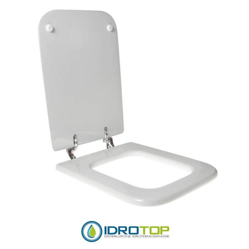 Copriwater per DOLOMITE EPOCA cerniera inox con chiusura normale o rallentata soft close
