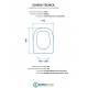 Scheda per copriwater per SIMAS GAMMA cerniera inox con chiusura normale o rallentata soft close
