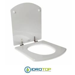 Copriwater per ROCA HALL cerniera inox con chiusura normale o rallentata soft close
