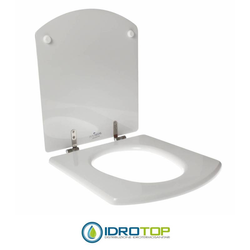 Copriwater per ROCA HALL cerniera inox con chiusura normale o rallentata soft close