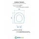 Scheda per copriwater per DOLOMITE ORIO cerniera inox con chiusura normale o rallentata soft close