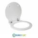 Copriwater per G.S.I. LUXOR cerniera inox con chiusura normale o rallentata soft close