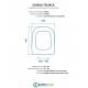 Scheda per copriwater per CESABO ELEGANT cerniera inox con chiusura normale o rallentata soft close