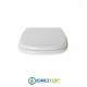 Copriwater per DELTA REGINA cerniera inox con chiusura normale o rallentata soft close
