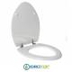 Copriwater per INCEA DISABILE INCEA CHIUSO cerniera inox con chiusura normale o rallentata soft close