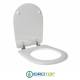 Copriwater per INCEA NUBE cerniera inox con chiusura normale o rallentata soft close